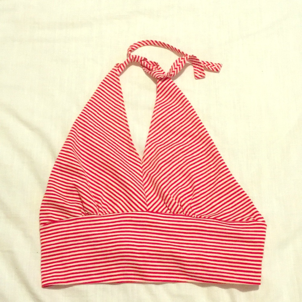 VINTAGE cropped halter top, size M